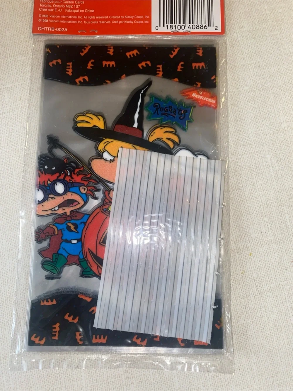 Nickelodeon Nicktoons Rugrats Vintage 1998 Carlton Cards Halloween Party Bags